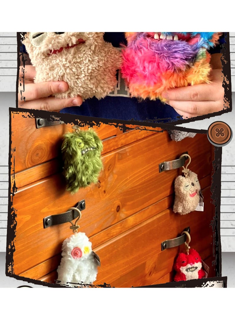 Cute Funny Ugly Monster Doll, Cute Monster Doll With Big Teeth, Collectible Plush Toys, Ugly Cute Monster Plush Doll(Blue Wide Eyes Monster) - Image 3